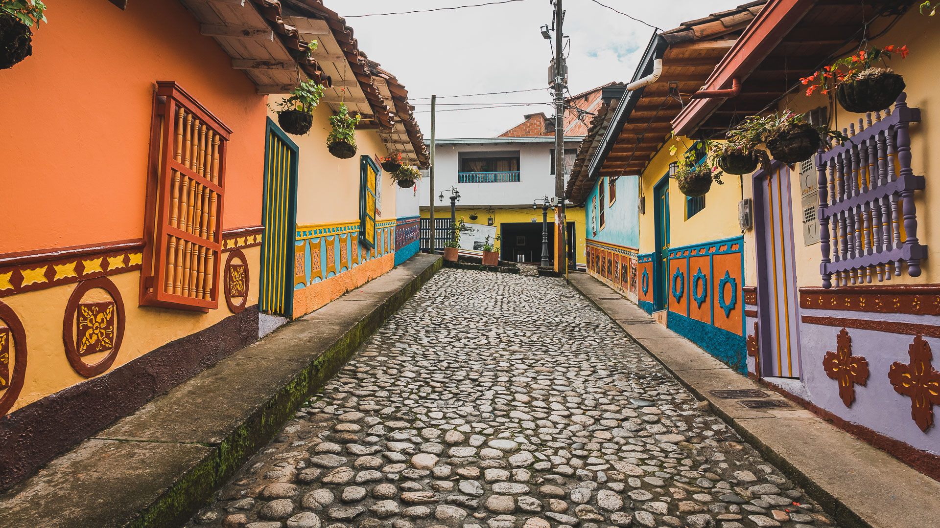 kolorowe miasto w Kolumbii