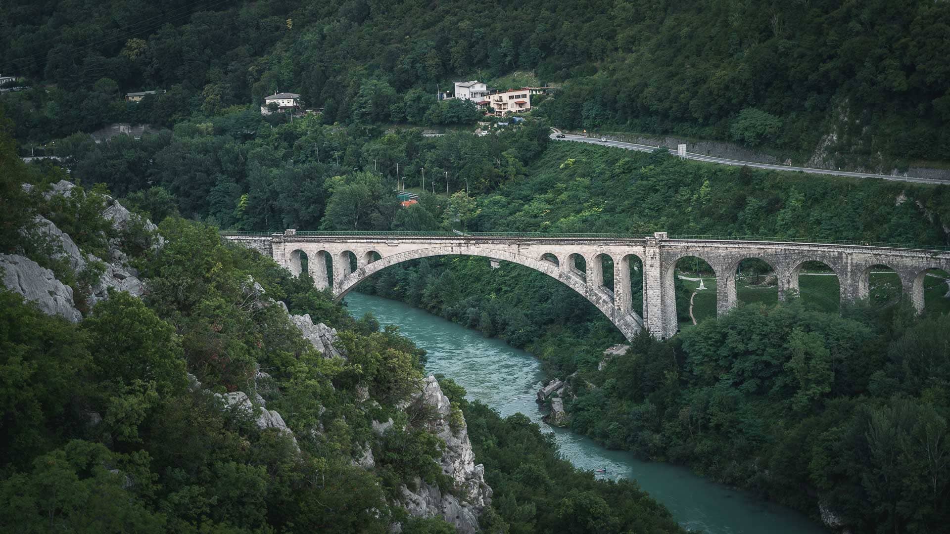 Most Solkan w Słowenii