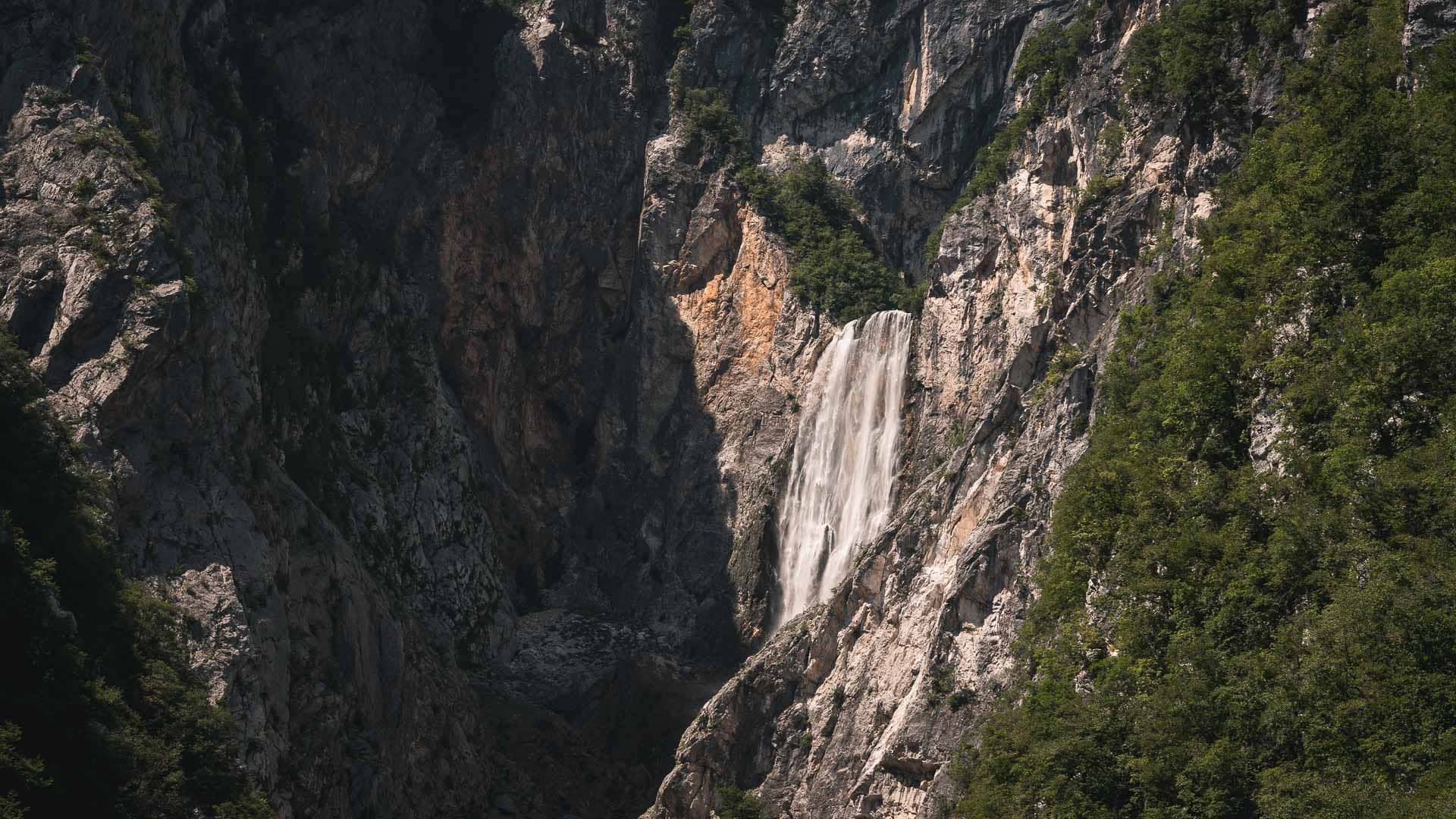 Wodospad Boka w Słowenii