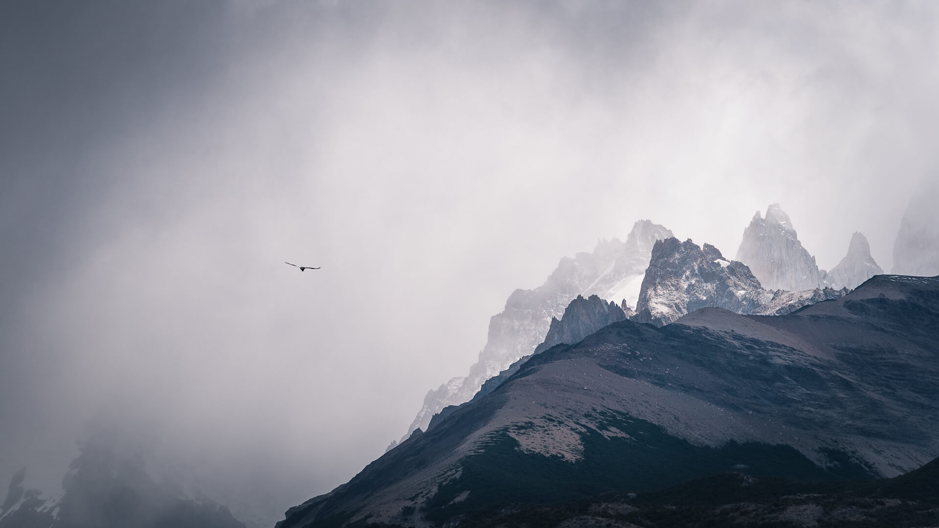 Góry w El Chaltén w Patagonii