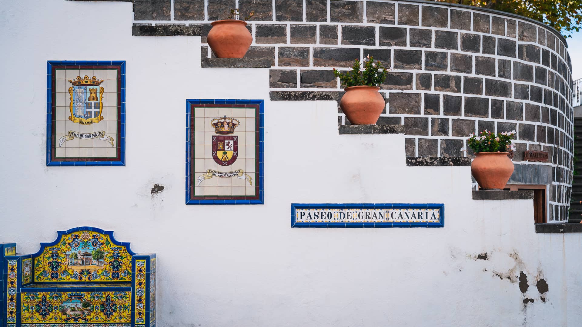 Atrakcja Paseo de Gran Canaria w miasteczku Firgas